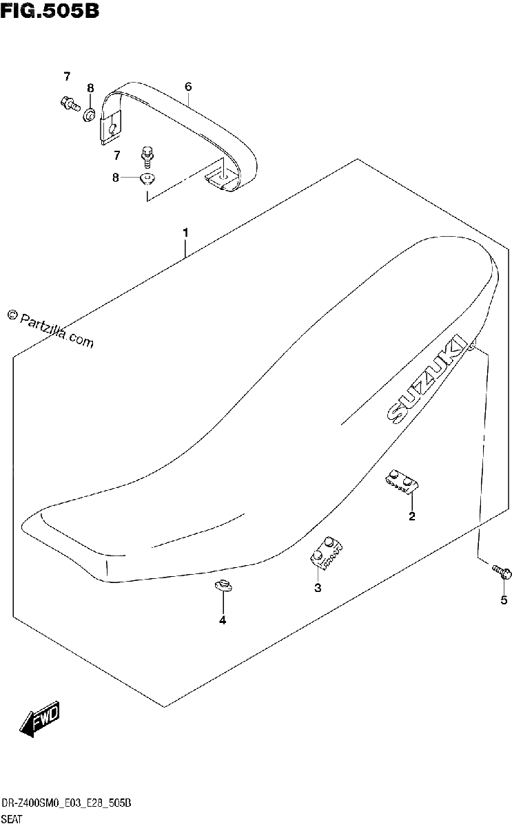 Diagrama de SEAT DR Z400S