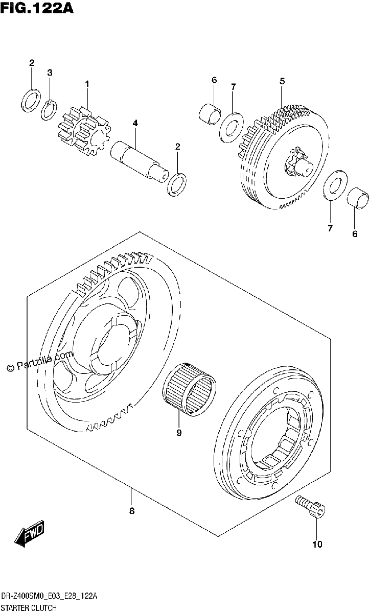 Diagrama de STARTER CLUTCH