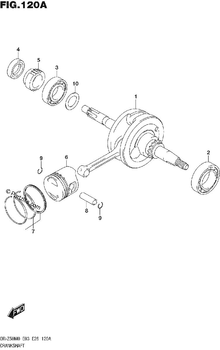 Diagrama de CRANKSHAFT