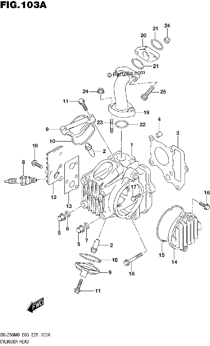 Diagrama de CYLINDER HEAD