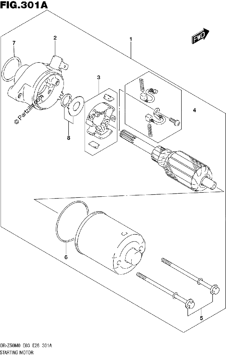 Diagrama de STARTING MOTOR