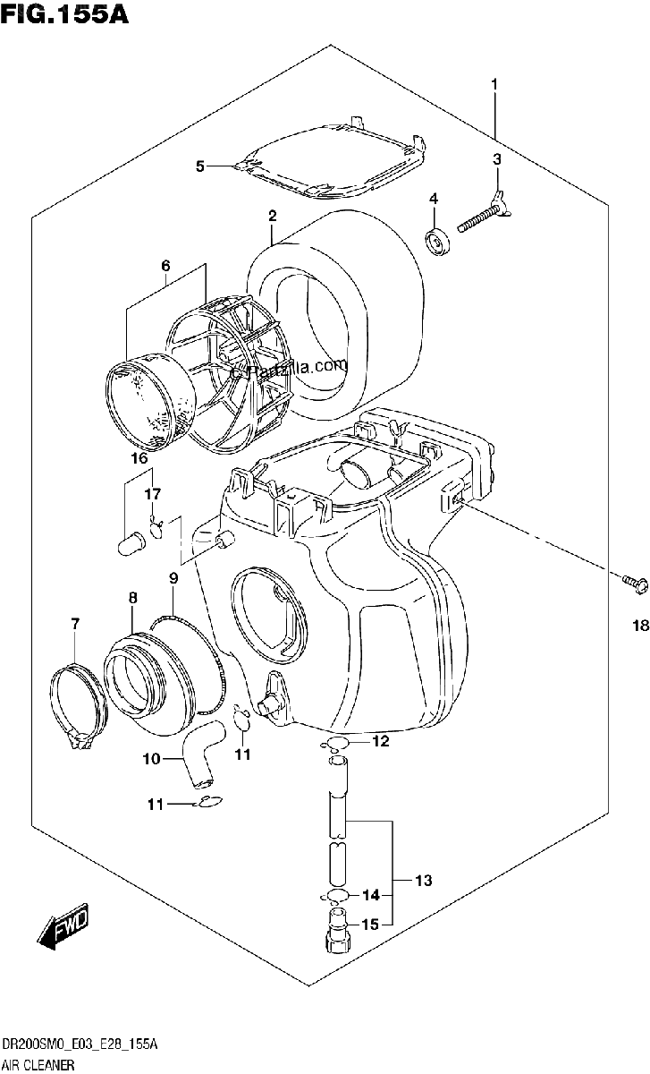 Diagrama de AIR CLEANER