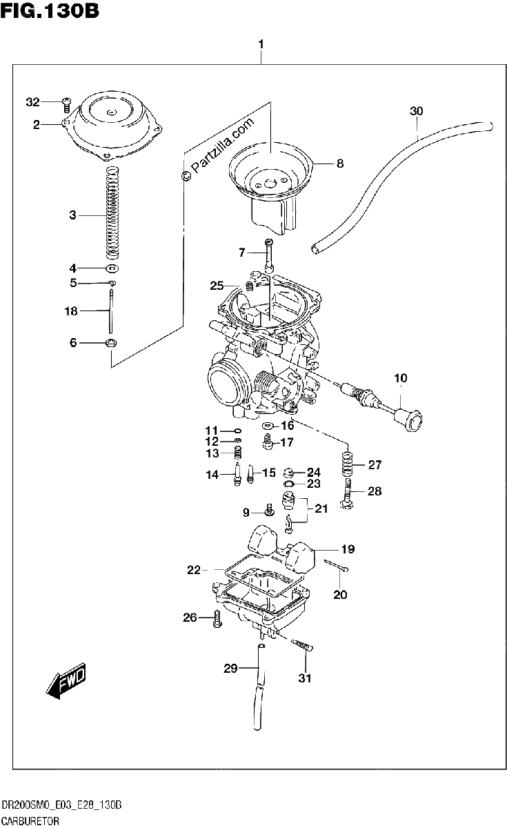 Diagrama de CARBURETOR E33