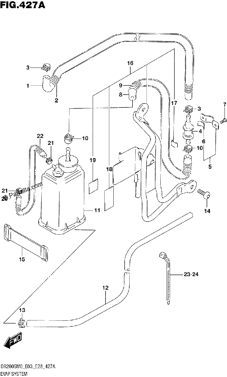 Diagrama de EVAP SYSTEM E33