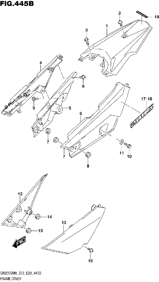 Diagrama de FRAME COVER