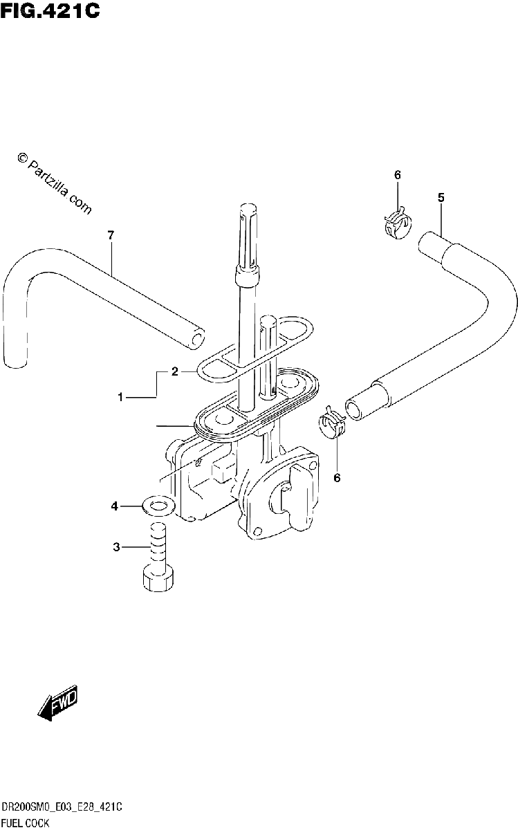 Diagrama de FUEL COCK E33