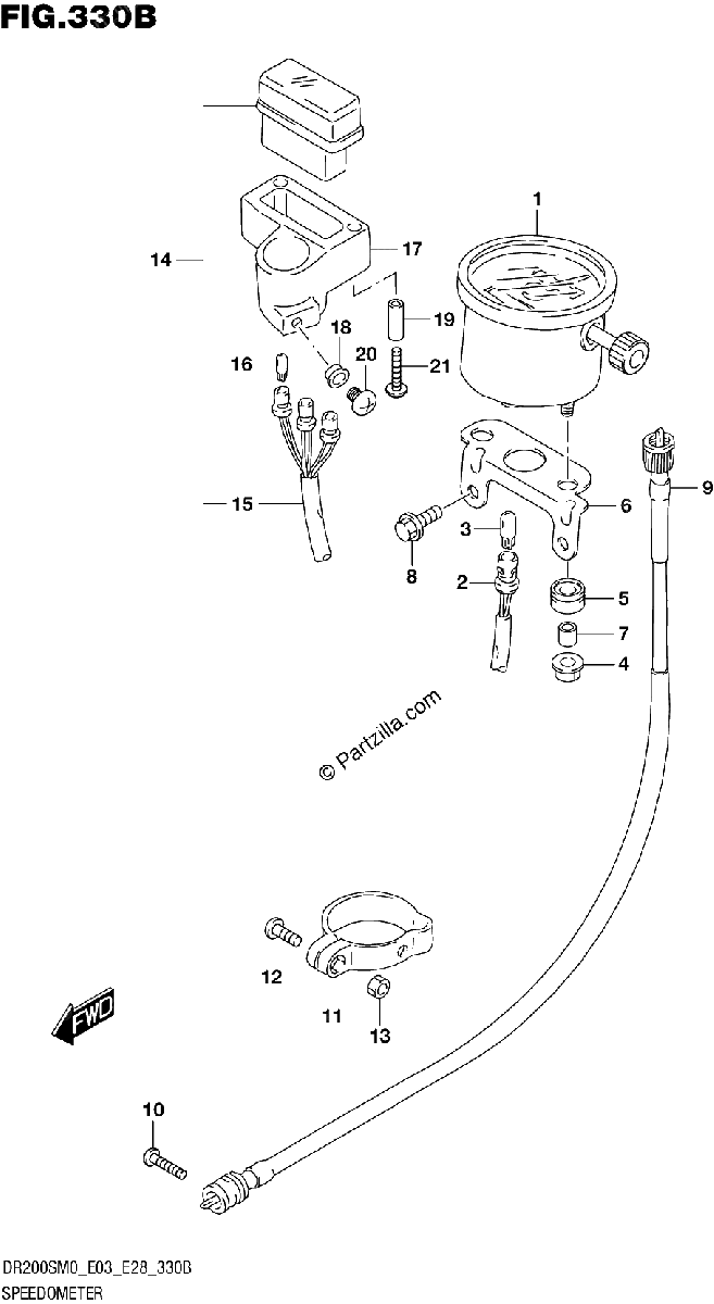 Diagrama de SPEEDOMETER E03 E33