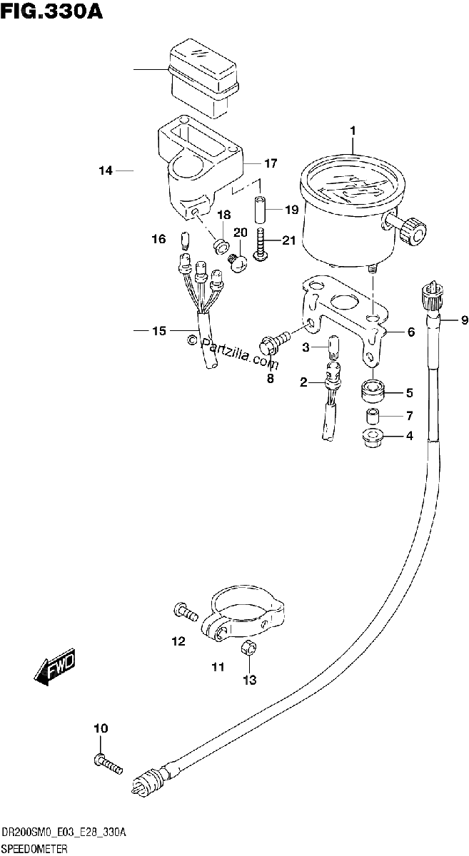 Diagrama de SPEEDOMETER E28