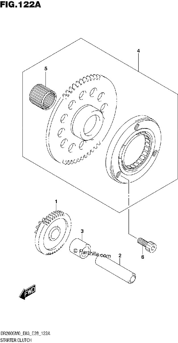 Diagrama de STARTER CLUTCH