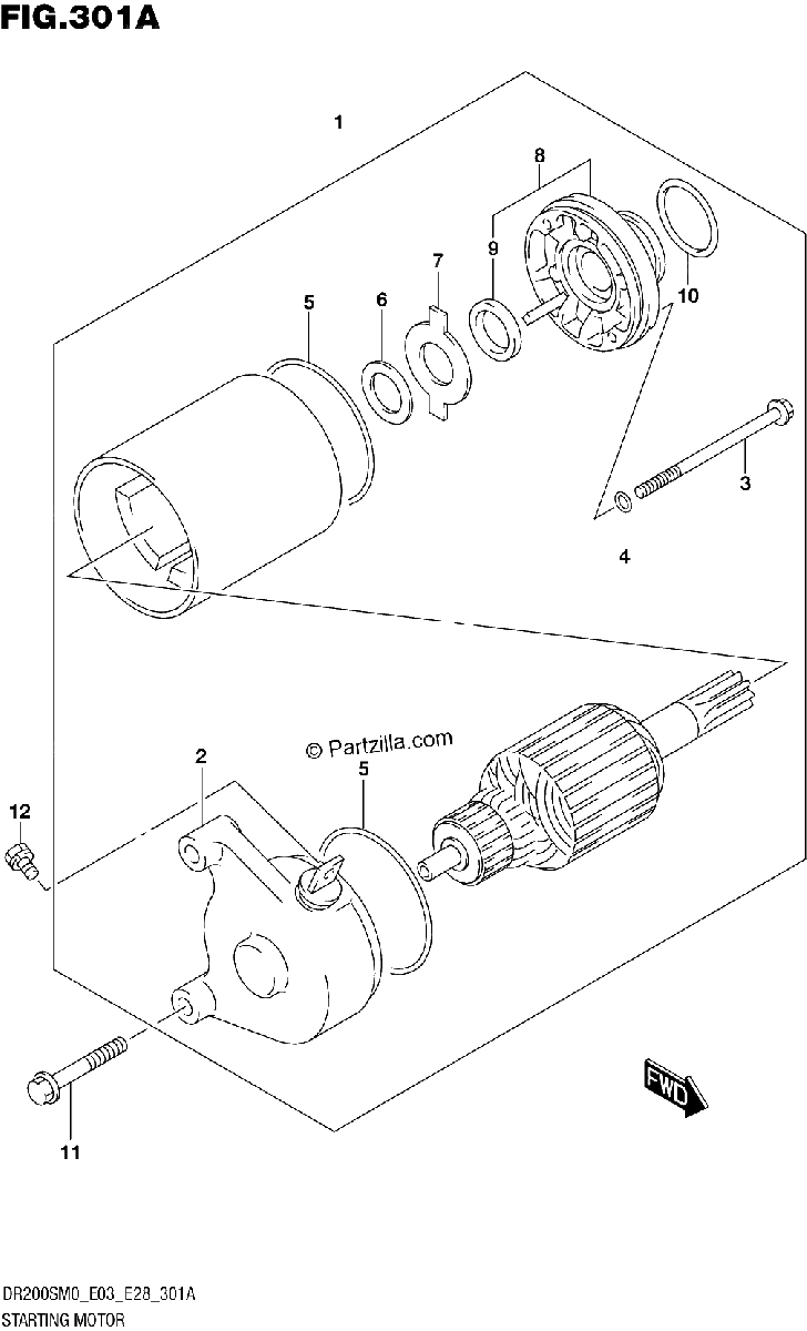 Diagrama de STARTING MOTOR