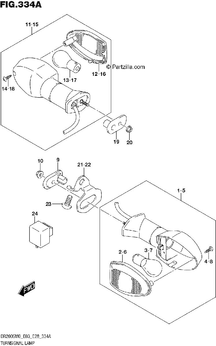 Diagrama de TURNSIGNAL LAMP