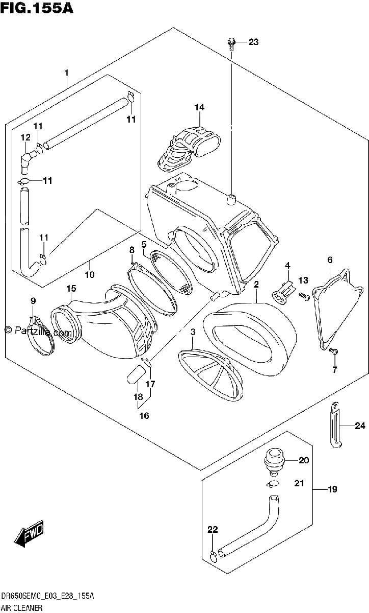 Diagrama de AIR CLEANER