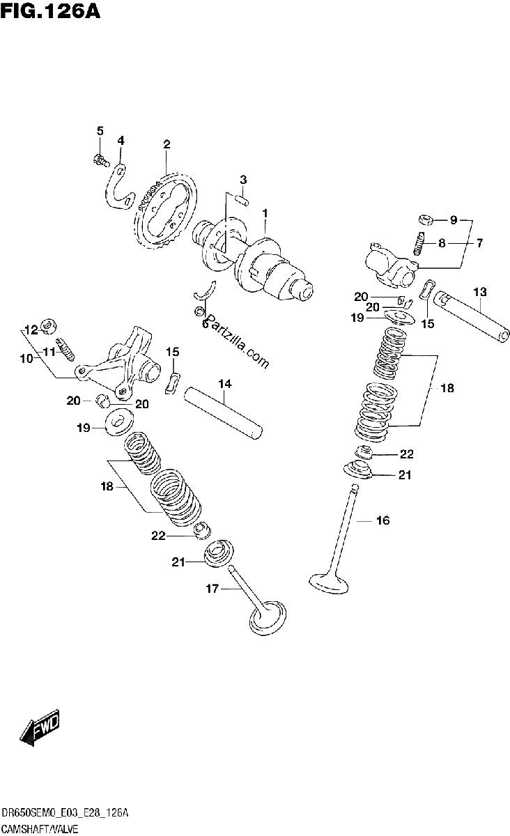 Diagrama de CAMSHAFT VALVE