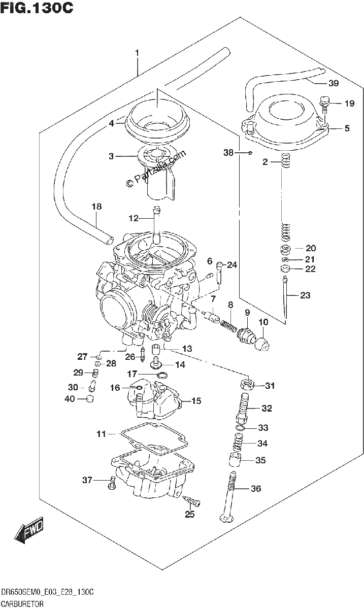 Diagrama de CARBURETOR E33