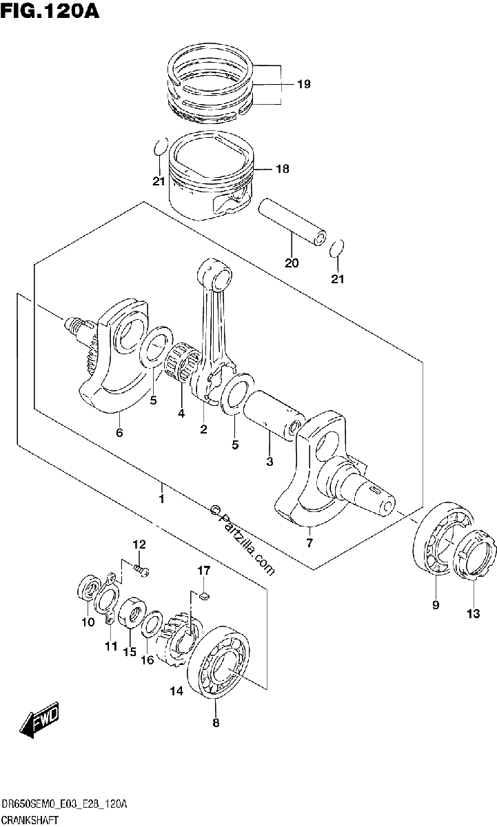 Diagrama de CRANKSHAFT