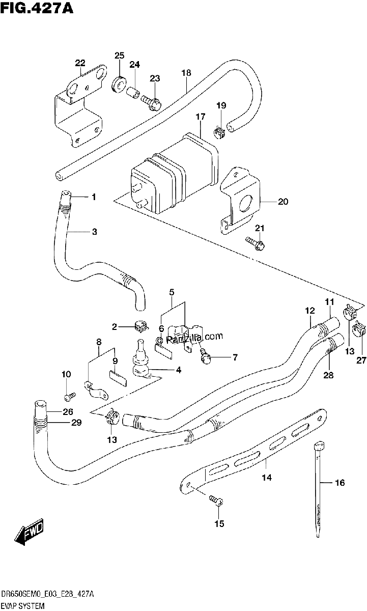 Diagrama de EVAP SYSTEM E33