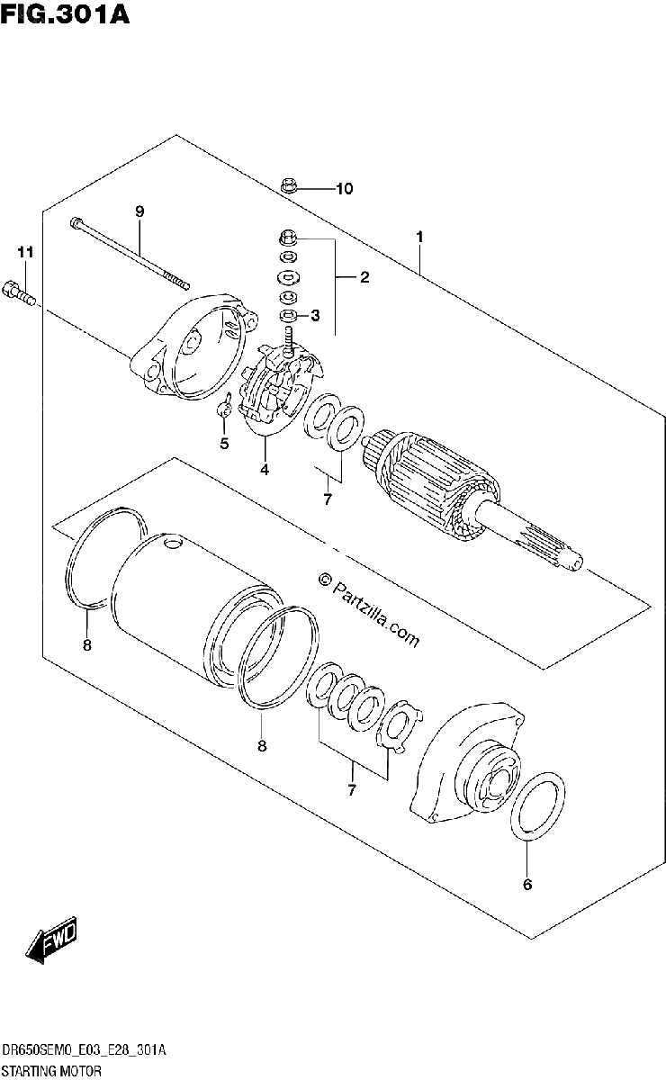 Diagrama de STARTING MOTOR