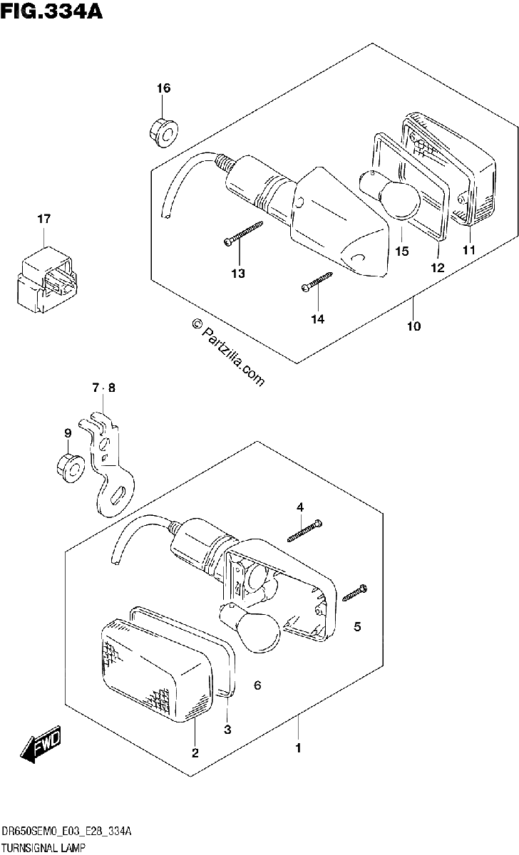 Diagrama de TURNSIGNAL LAMP