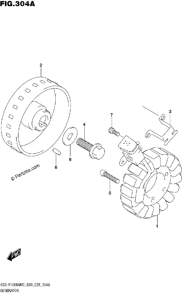 Diagrama de 304A GENERATOR