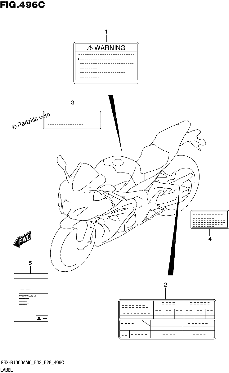 Diagrama de 496C LABEL E03