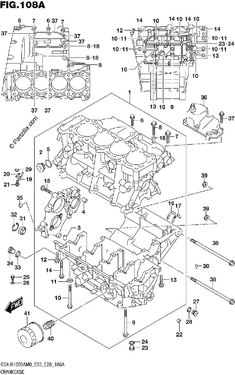 Diagrama de CRANKCASE