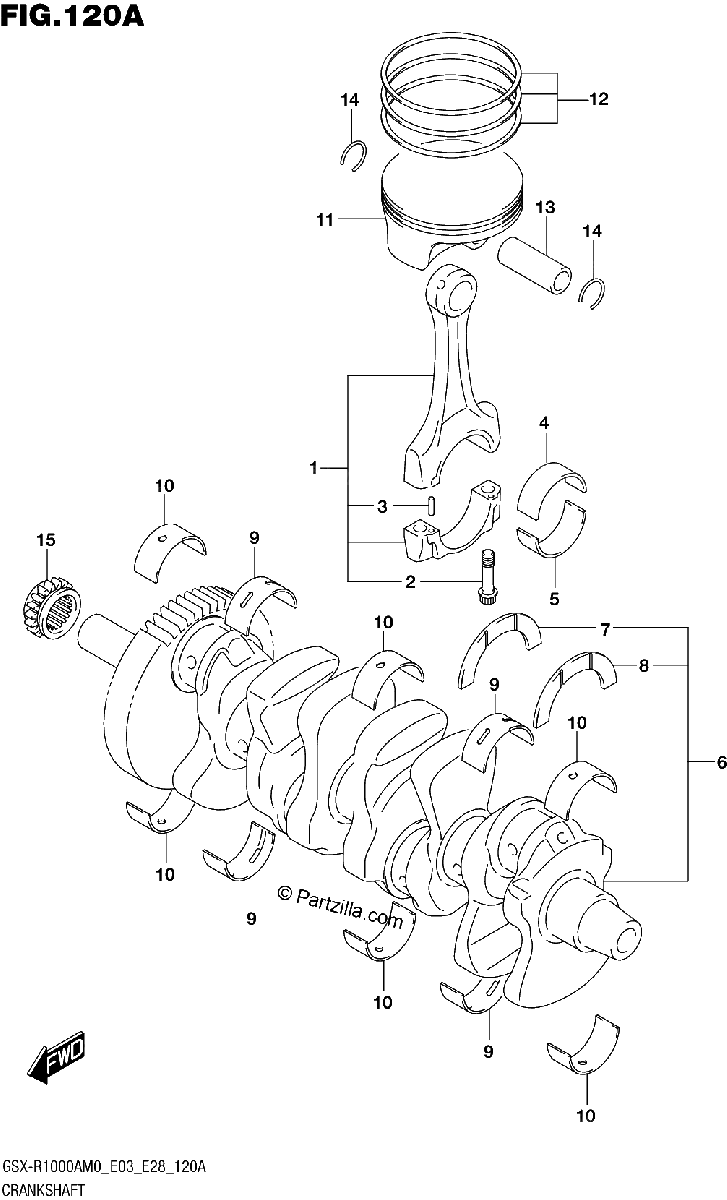 Diagrama de CRANKSHAFT