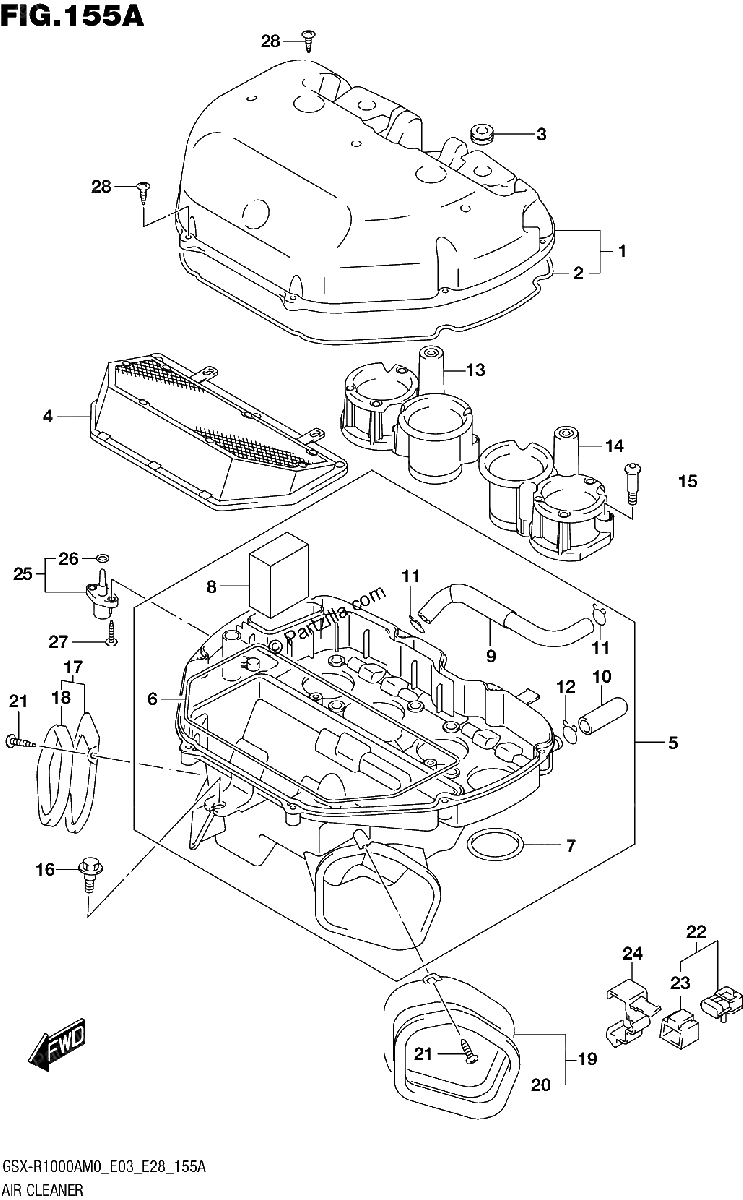 Diagrama de AIR CLEANER