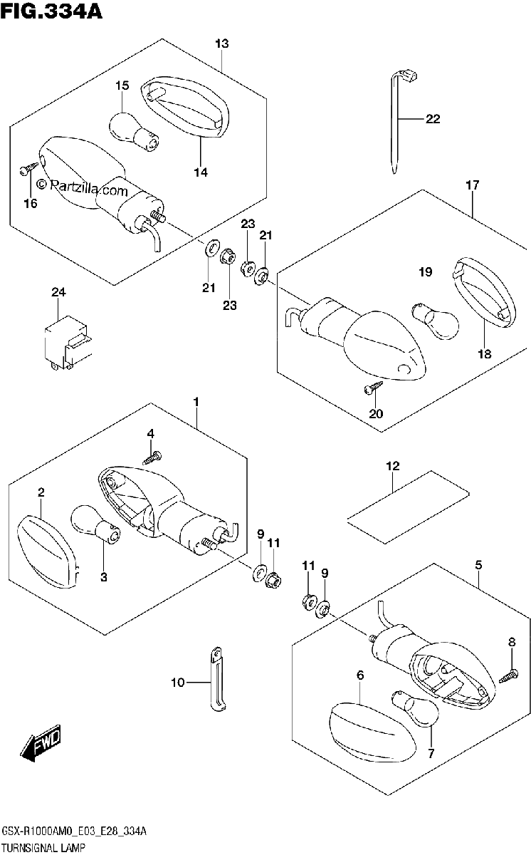 Diagrama de TURNSIGNAL LAMP