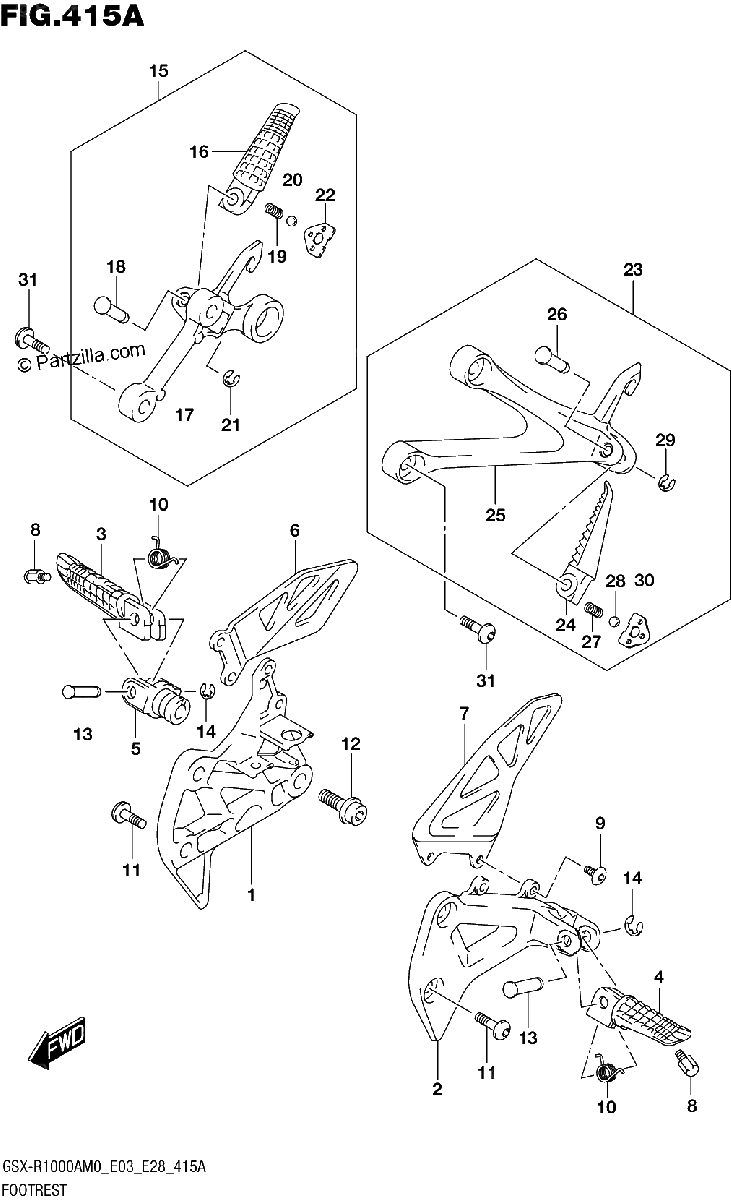 Diagrama de FOOTREST