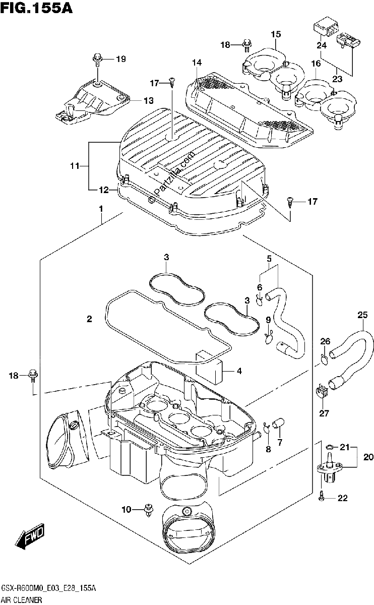 Diagrama de AIR CLEANER