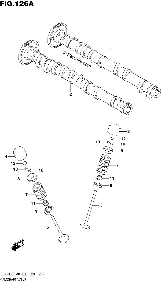 Diagrama de CAMSHAFT VALVE