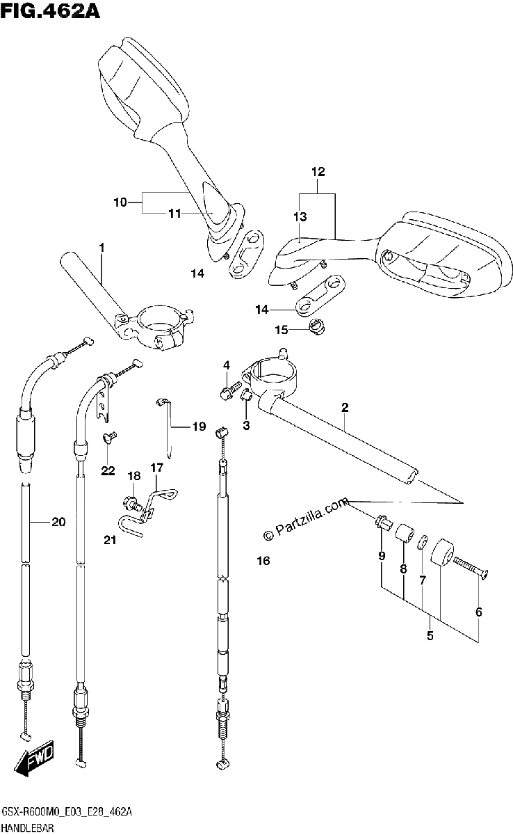 Diagrama de HANDLEBAR