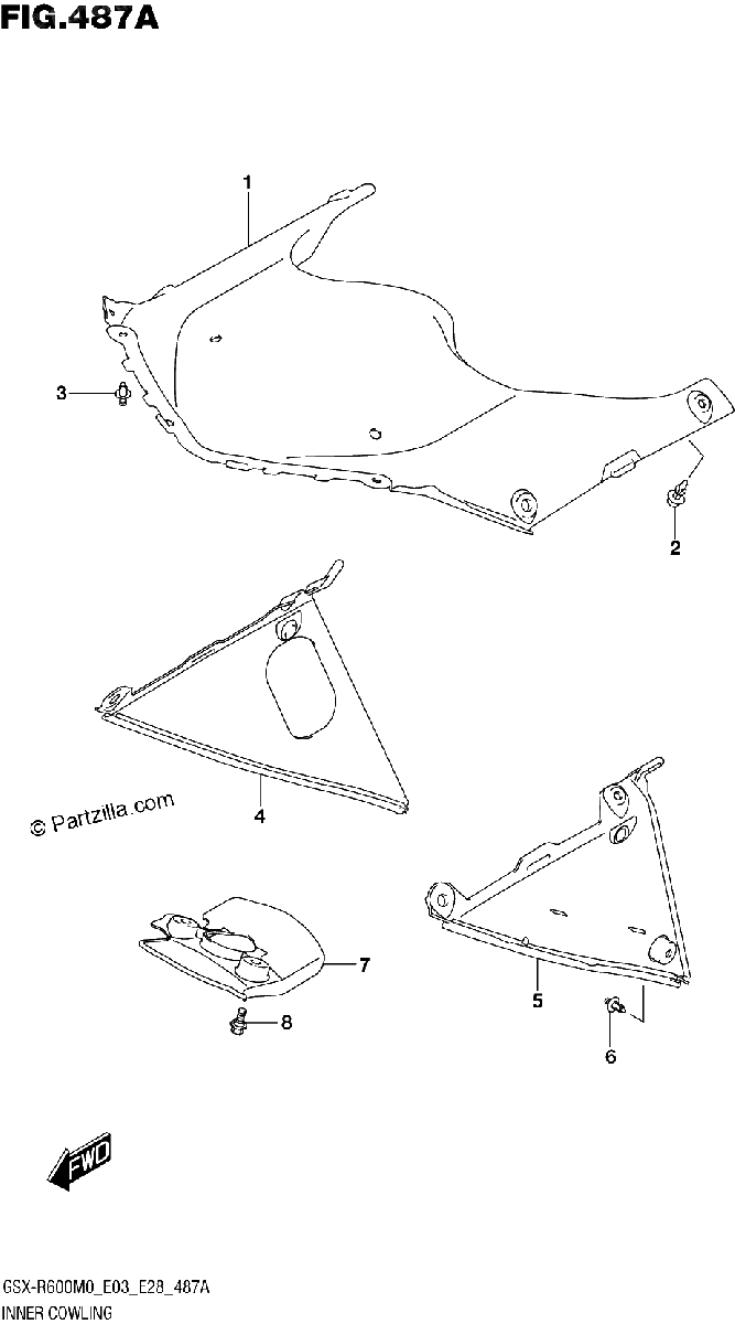 Diagrama de INNER COWLING