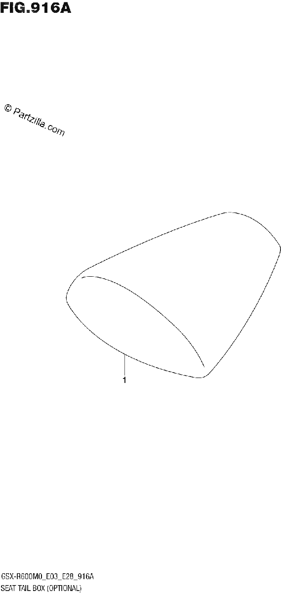Diagrama de SEAT TAIL BOX OPTIONAL
