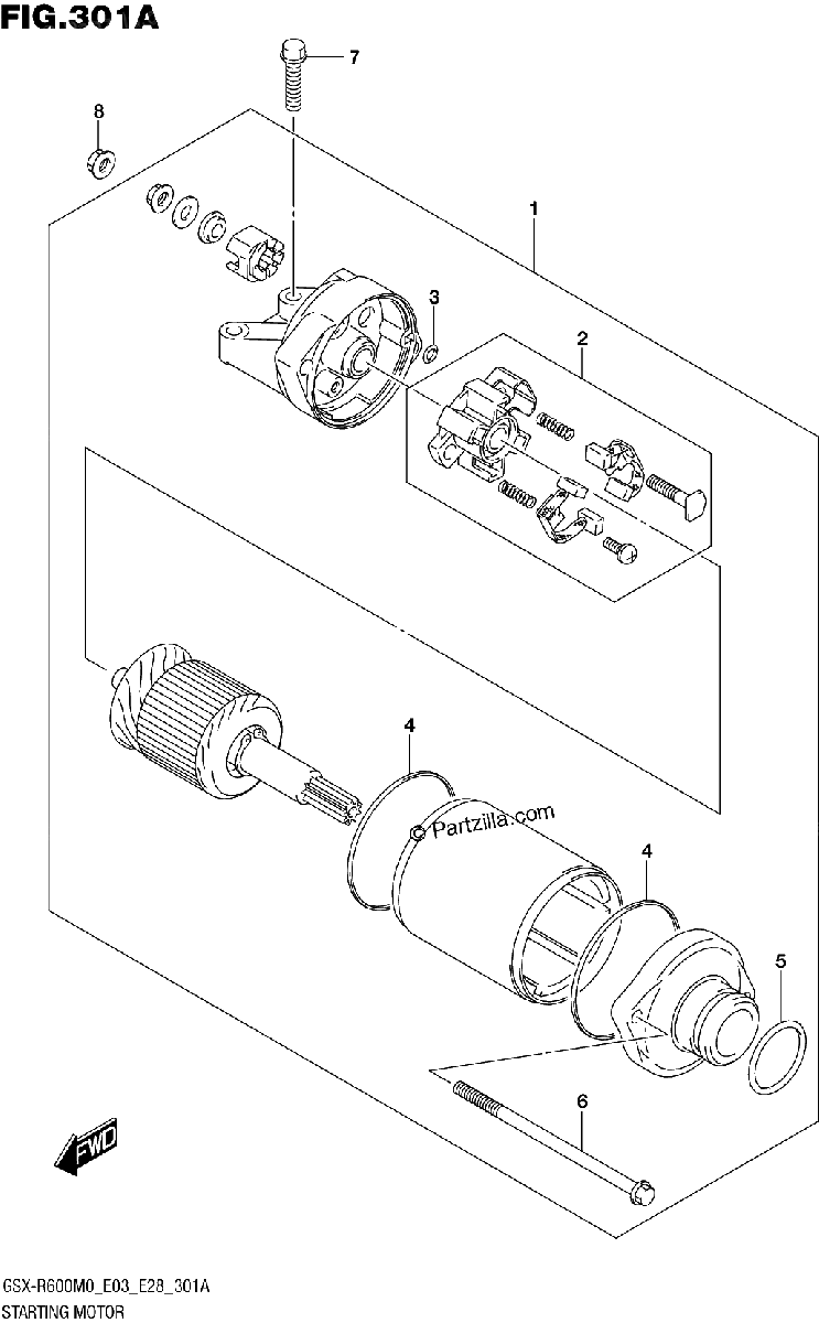 Diagrama de STARTING MOTOR