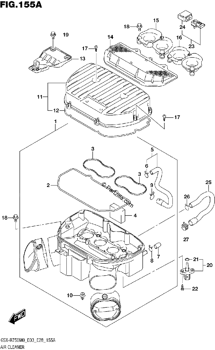 Diagrama de AIR CLEANER