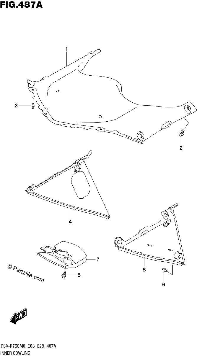 Diagrama de INNER COWLING