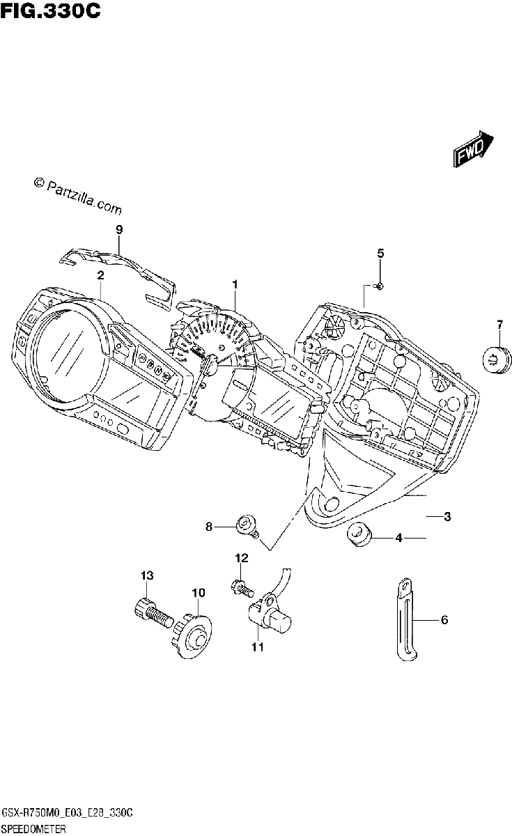Diagrama de SPEEDOMETER E28