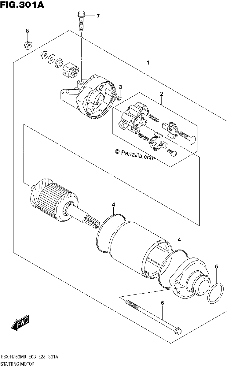 Diagrama de STARTING MOTOR