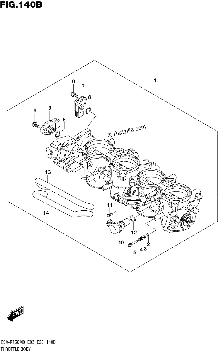 Diagrama de THROTTLE BODY E33