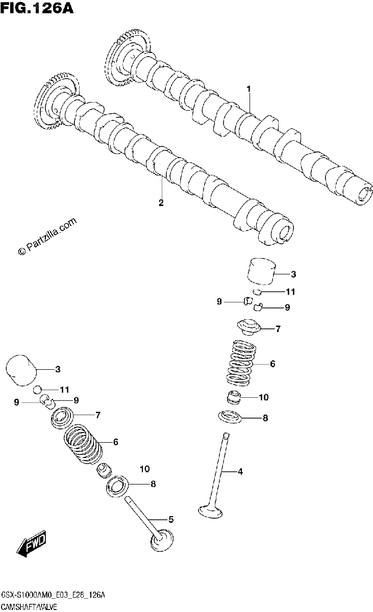 Diagrama de CAMSHAFT VALVE