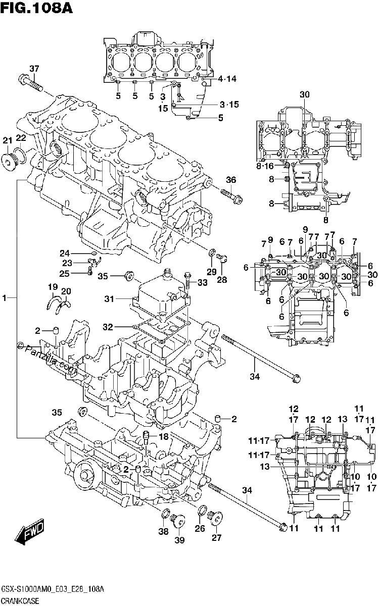 Diagrama de CRANKCASE