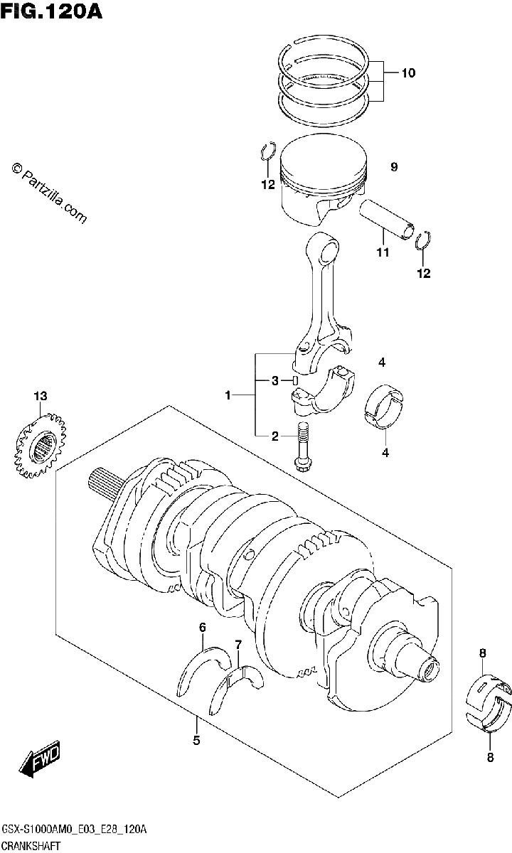Diagrama de CRANKSHAFT