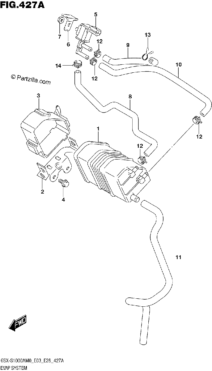 Diagrama de EVAP SYSTEM E33