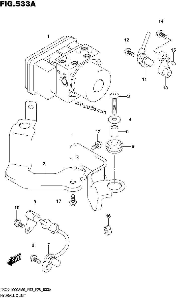 Diagrama de HYDRAULIC UNIT