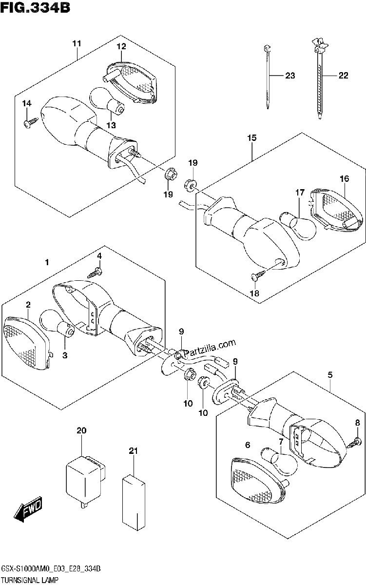 Diagrama de TURNSIGNAL LAMP