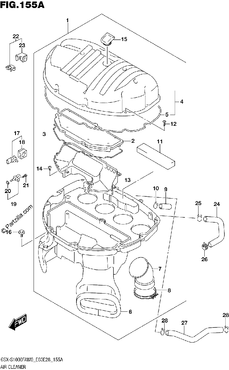 Diagrama de AIR CLEANER