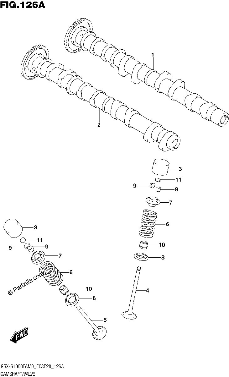 Diagrama de CAMSHAFT VALVE