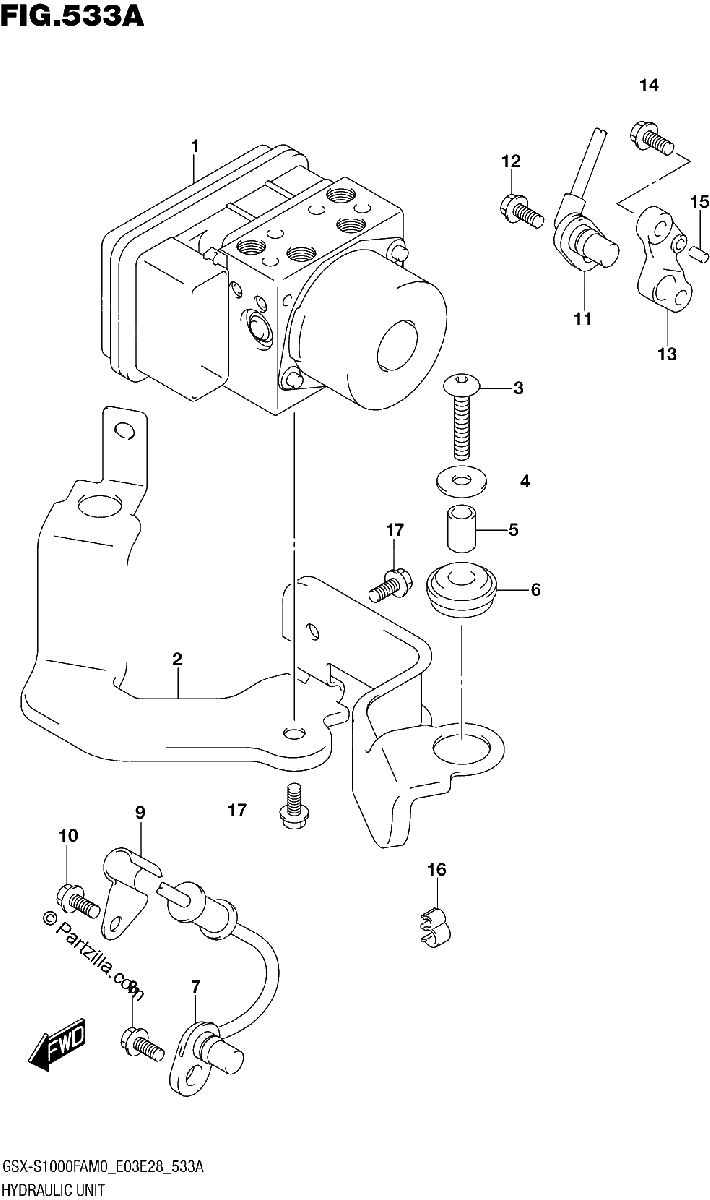 Diagrama de HYDRAULIC UNIT