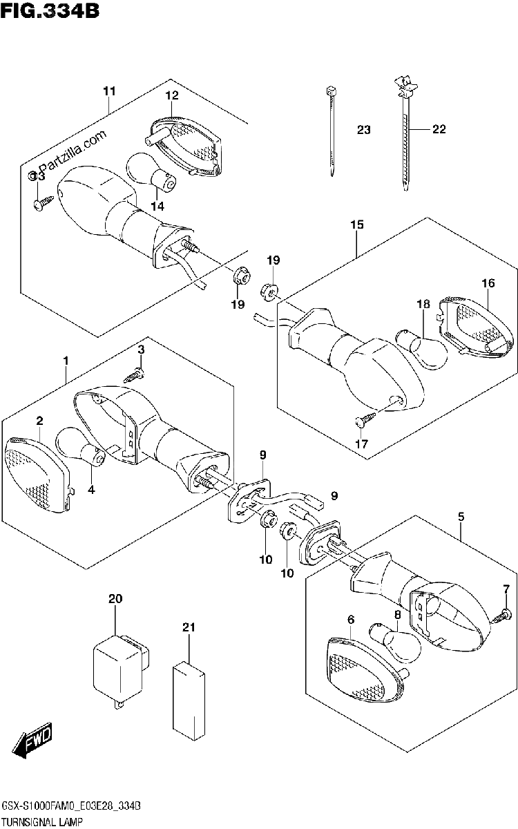 Diagrama de TURNSIGNAL LAMP